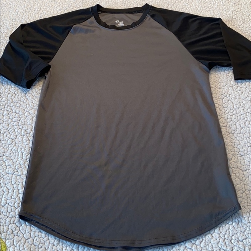 Mens BADGER 3/4 Sleeve Compression Tee-S